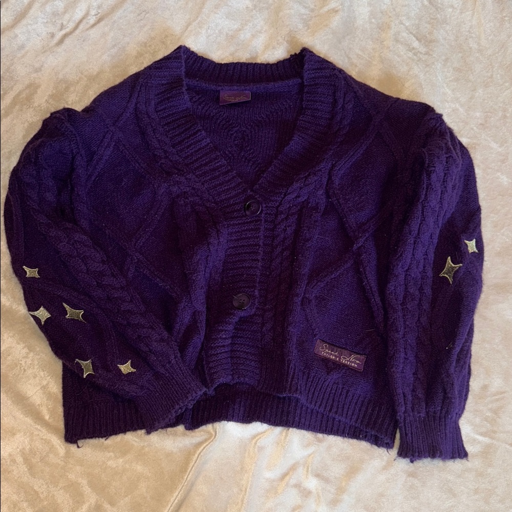 Speak Now Taylor Swift Purple Cardigan Official Merch